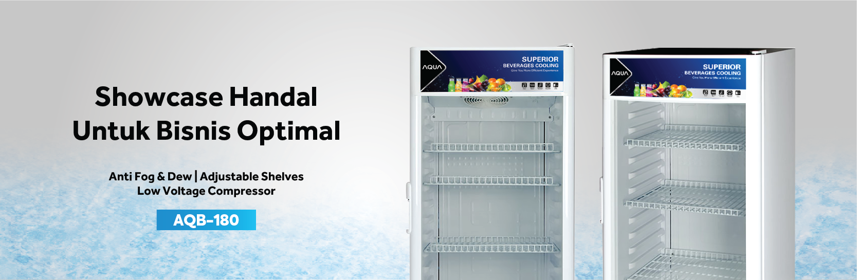 Showcase Cooler AQUA Elektronik AQB-180